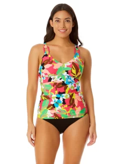 Anne Cole Easy Ring Tri Tankini