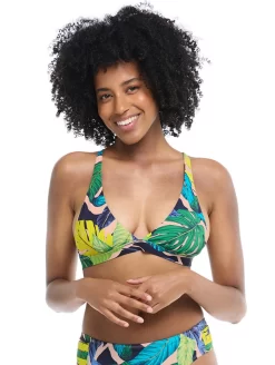 Body Glove Manoa Falls Freya Fixed Triangle Bikini Top -Swimwear Specialty Store 39 587207FreyaFixedTriangleBikiniTopNightfallFrontEdited