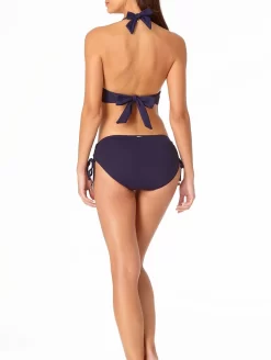 Anne Cole Live In Color Halter Top 7 Anne Cole Live In Color Halter Top -Swimwear Specialty Store AnneColeHalterBikiniTopNavyMYMT10001Back2