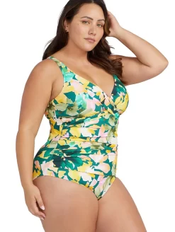 Artesands Delacroix One Piece Swimsuit -Swimwear Specialty Store ArteSandsDelacroixOnePieceSwimsuitAT1720NAGreenFloralSide