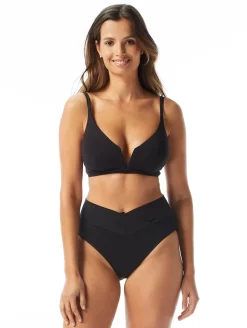 Coco Reef Cross Over Bikini Bottom -Swimwear Specialty Store CocoReefPlungeBikiniTopU95496BlackCrossOverBikiniBottomU95480FrontSet