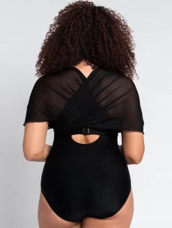 Curvy Kate Wrapsody One Piece Bandeau Swimsuit -Swimwear Specialty Store CurvyKateWrapsodySwimSuitBlackCS005600BackAlt