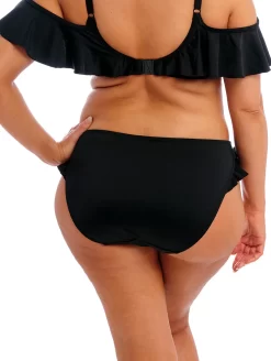 Elomi Plain Sailing High Leg Brief -Swimwear Specialty Store ES7288HighLegBriefBlackBackEdit