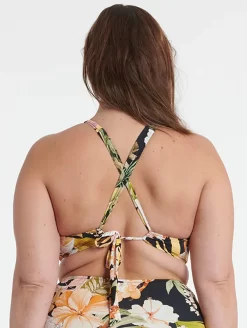 Everyday Sunday Wrap Plus Bikini Top 5 Everyday Sunday Wrap Plus Bikini Top -Swimwear Specialty Store EverydaySundayWrapPlusBikiniTopESBEAW00868AXComboBlackBirdBack
