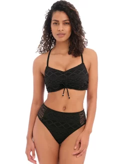 Freya Sundance Hi-Waist Bottom -Swimwear Specialty Store FreyaSundanceHighWaistBikiniBriefBlackAS4001Full
