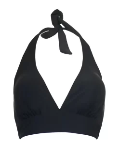 Pour Moi Space Halter Bikini Top -Swimwear Specialty Store PourMoiSwimSpaceHalterBikiniTopBlack36058CutoutFront