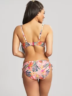 Panache Paradise Balcony Bikini Top -Swimwear Specialty Store SW1632ParadiseBalconnetBikiniTopSW1636ParadiseDrawsideMidiBikiniBriefPinkTropicalBackEdited
