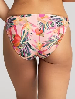Panache Paradise Classic Bikini Brief -Swimwear Specialty Store SW1639ParadiseCLassicBikiniBriefPinkTropicalBackEdited